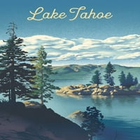 Езерото Тахо, литограф