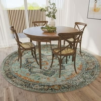 Dalyn Rug jc2mt4ro ft. JC Jericho Traditional & Formal Hand Tufted Round Area Rug, Mist