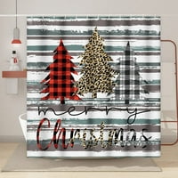 Коледна декорация душ завеса коледни серии забавна луда завеса за душ