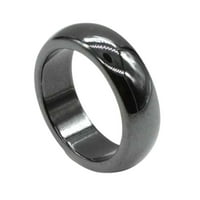 Мода проста ширина плосък хематит магнитен пръстен на пръстена на пръстена за запознанства