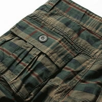 Wozhidaose товарни къси панталони за мъже работят панталони за мъже мъжки карирани камуфлажни мулти джобни кикотни панталони с цип от цип.