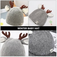 Шапка зима деца коледни бебешки шапки за шапка плетен електор топло дете бебе снежни ски шапки ветровита глава глава по -топло