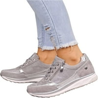 Маратонки за жени ходещи обувки удобно приплъзване на модни ежедневни облечени летни ниски топ платформи Flats Loafer
