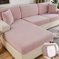 Mnjin Universal Dova Cover Носете висок еластичен неплен полиестер универсален мебел покритие Носете универсален диван покрив розово
