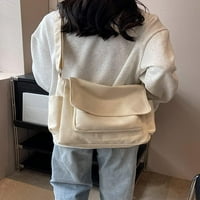 Dabuliu Canvas чанта за рамо за жени пратеник чанта ретро кръстосана чанта с чанта с чанта с чанта с чанта голяма част