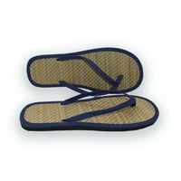 Жени плоски чехли удобни неплъзгащи сандали безшумни бамбукови ратански флоп флоп