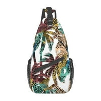 Палмово животно щампи раница гърди чанта за прашка кръстосана чанта за рамо на ден за туризъм за пътуване жени мъже