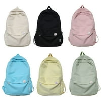 Bangyan голям капацитет найлон Harajuku Backpack Ученик в училищна чанта, зелено