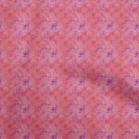 Oneoone памучен памучен камбричен червен плат Азиатски вратовръзки и багрило- листа DIY Облекло квилинг плат за печат на тъкан от двор широк