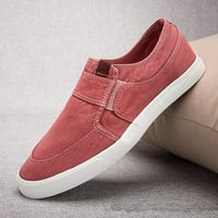 Модни мъже дишащи солидни цветове ежедневни обувки удобни леки спортни обувки за мъже туристически обувки червен размер 38
