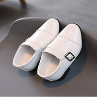 Lacyhop Kids Dancing Professional Dress Shoes начинаещ сочи пръст лъскав нисък топ танцов обувка бяло 6.5c