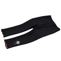 Kali_store sweatpants за случайни еластични панталони с висока талия на момичетата с джобове, тъмно сиво