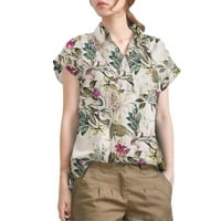 Хавайски ризи Женски ризи за жени Модни тениски за жени Летни дамски върхове Западни ризи за жени Семейни ваканционни ризи Туника тениски