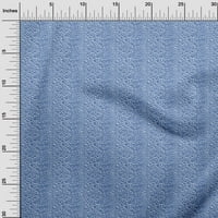 OneOone Polyester Spande Средно синя тъкан от животна кожа тъкан за шиене отпечатана занаятчийска тъкан край двора