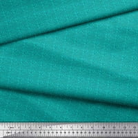 Soimoi зелена памучна патица плат и кръг геометрични отпечатъци от плат по двор широк
