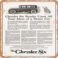 Метален знак - Chrysler Si Imperial Vintage Ad - Винтидж ръждив вид