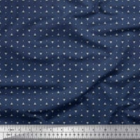 Soimoi Crepe Silk Fabric Triangle Shirting Printed Craft Fabric край двора